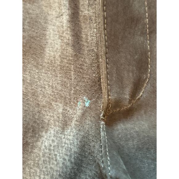 GUC Man Cover Men's Tan Suede Pants Pockets Pleats Pockets Size 30 x 31 - Picture 3 of 7